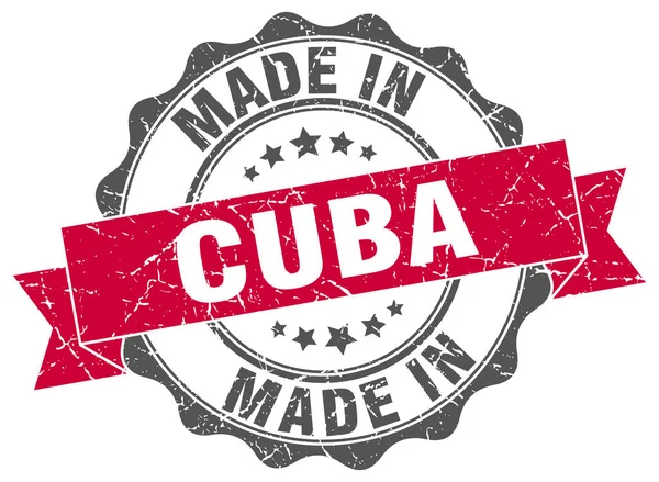 V Kubě kulaté razítko — Stockový vektor