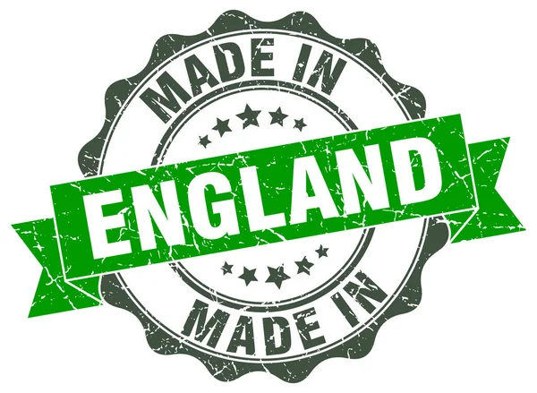 Made in england runde Dichtung — Stockvektor