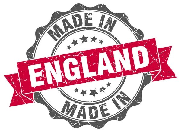 Made in England sigillo rotondo — Vettoriale Stock