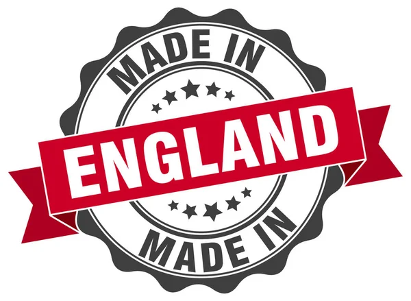 Made in england runde Dichtung — Stockvektor