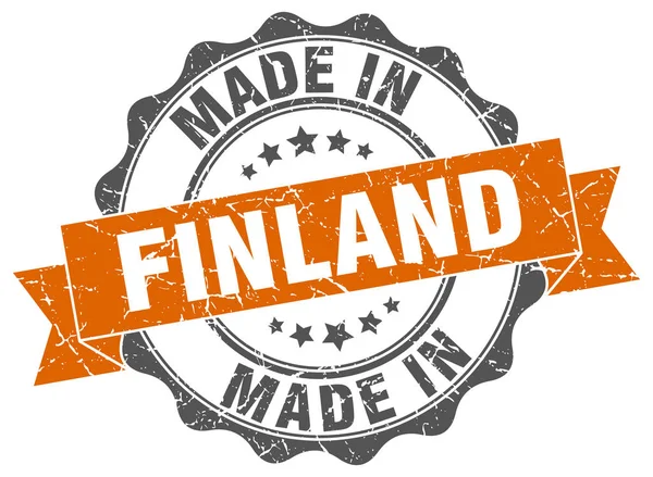 Made in Finland round seal — Stock Vector