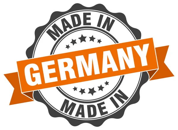 Made in Germany mühür yuvarlak — Stok Vektör