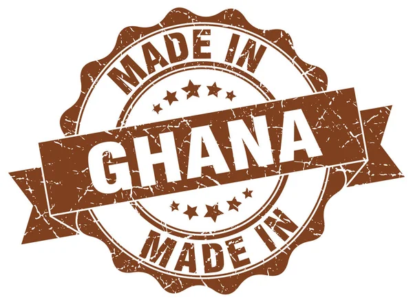 Fabriqué au Ghana joint rond — Image vectorielle