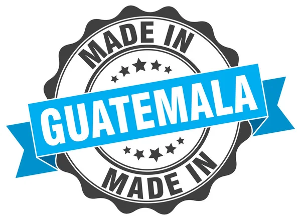 Hecho en Guatemala sello redondo — Vector de stock