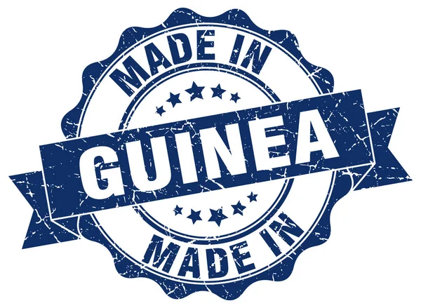 Made in Guinea round seal — Stock Vector