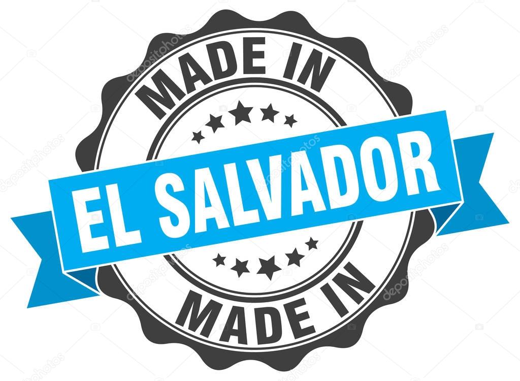 made in El Salvador round seal