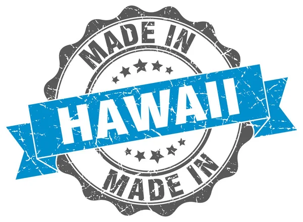 Made in Hawaii sigillo rotondo — Vettoriale Stock