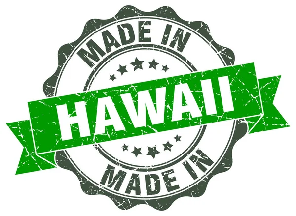 Feita no Havaí selo redondo — Vetor de Stock