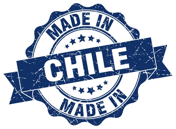 Hecho en Chile sello redondo — Archivo Imágenes Vectoriales