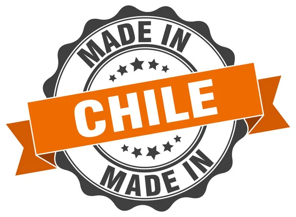 Hecho en Chile sello redondo — Archivo Imágenes Vectoriales