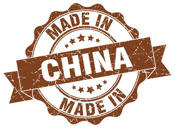 Made in China guarnizione rotonda — Vettoriale Stock