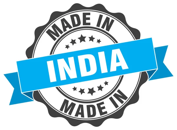 Gemaakt in India ronde zegel — Stockvector