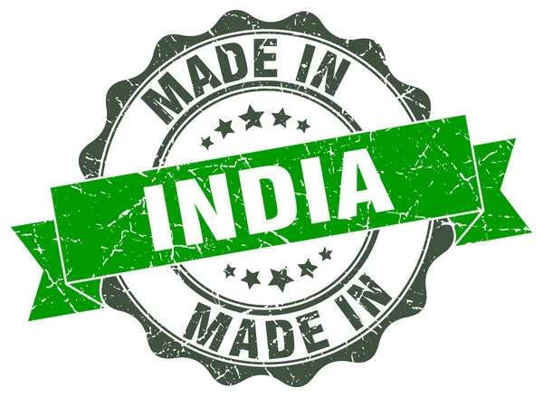 Сделанная в Индии круглая печать — стоковый вектор