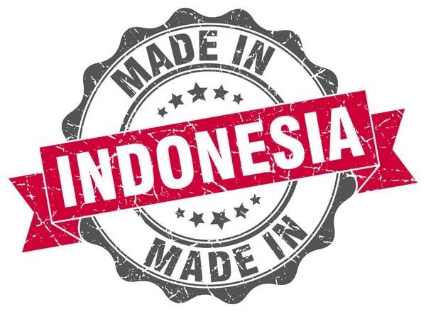 Made in Indonesië ronde zegel — Stockvector