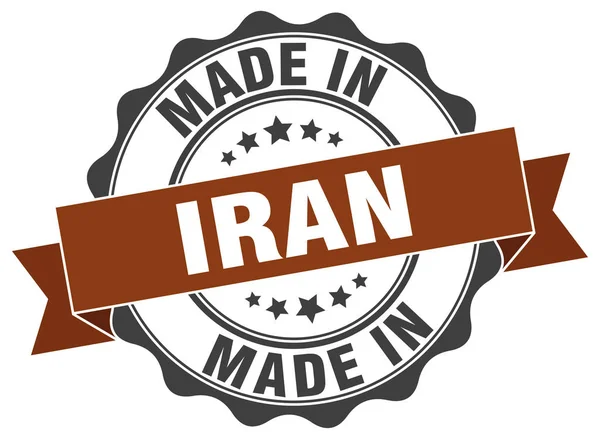 Made in Iran round seal — Stock Vector