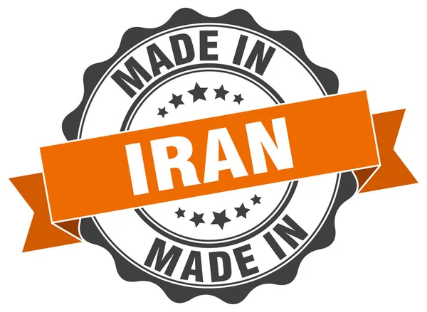 Made in Iran round seal — Stock Vector