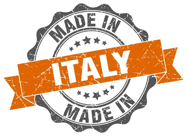 Made in Italy round seal — Stock Vector