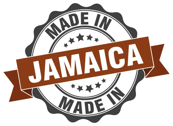 Hecho en Jamaica sello redondo — Archivo Imágenes Vectoriales