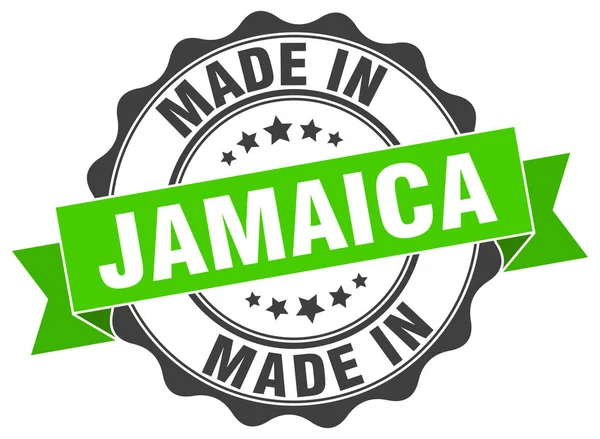 Gjort i Jamaica runda tätningen — Stock vektor