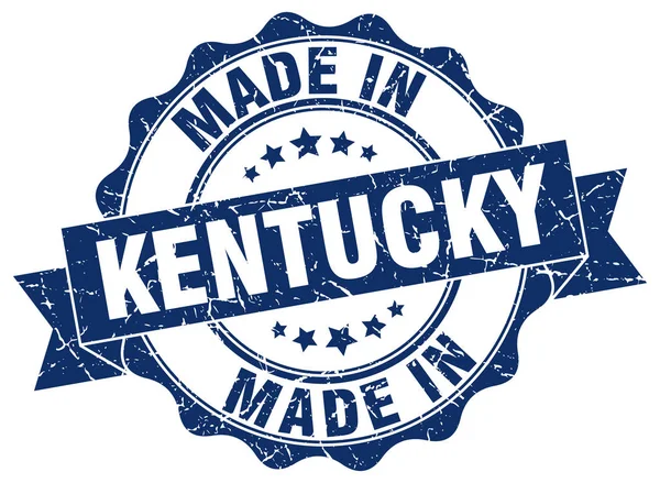 Made in Kentucky round seal — Stock Vector