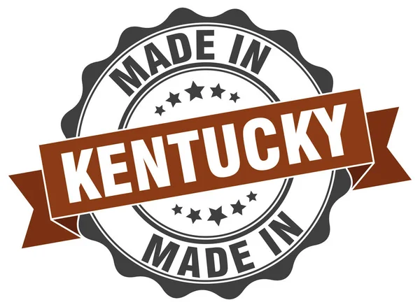 Made in Kentucky round seal — Stock Vector