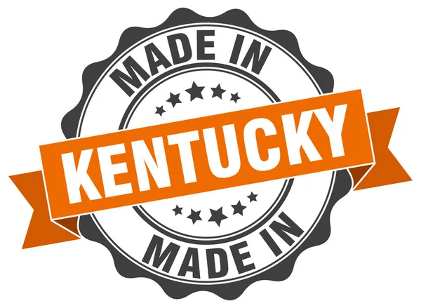 Made in Kentucky round seal — Stock Vector