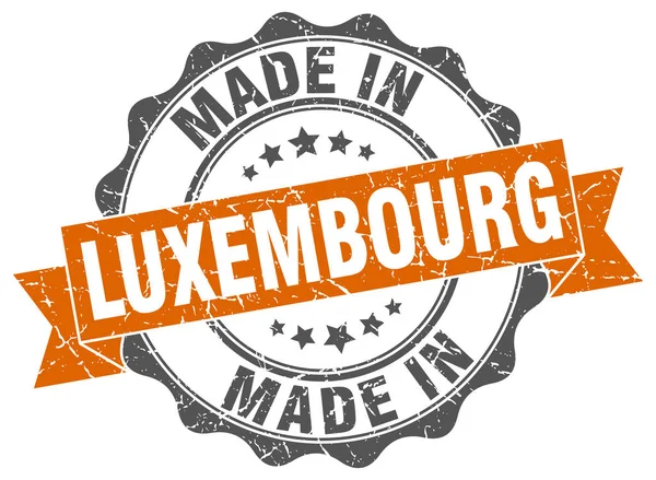 Fabriqué au Luxembourg joint rond — Image vectorielle