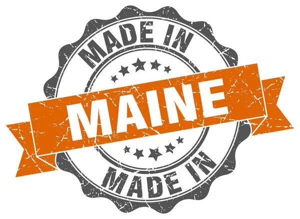 Fabriqué dans le Maine joint rond — Image vectorielle