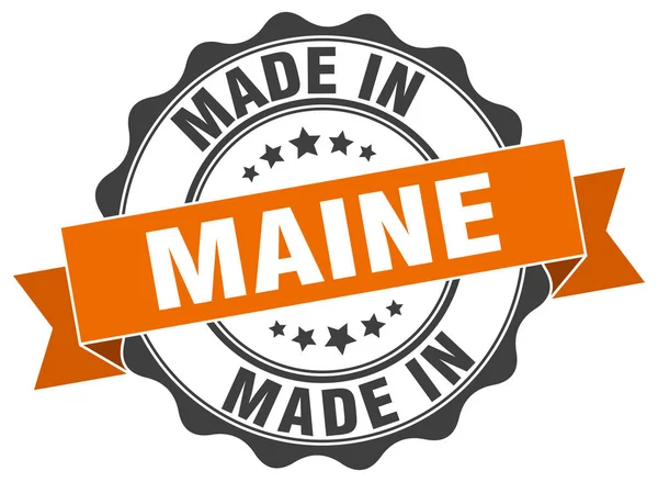 Made in Maine round seal — Stock Vector