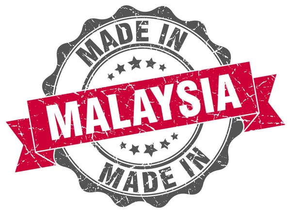 Made in Malaysia round seal — Stock Vector