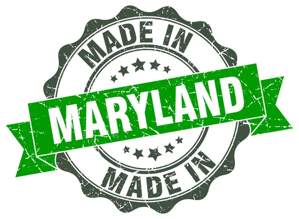 Feita em Maryland selo redondo —  Vetores de Stock