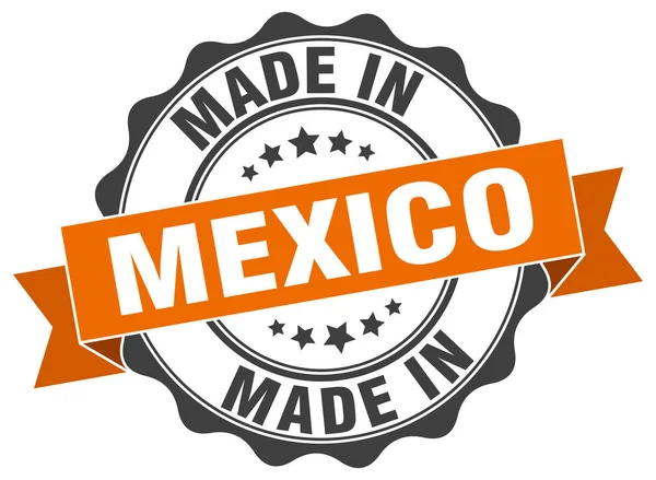 Gemaakt in Mexico ronde zegel — Stockvector