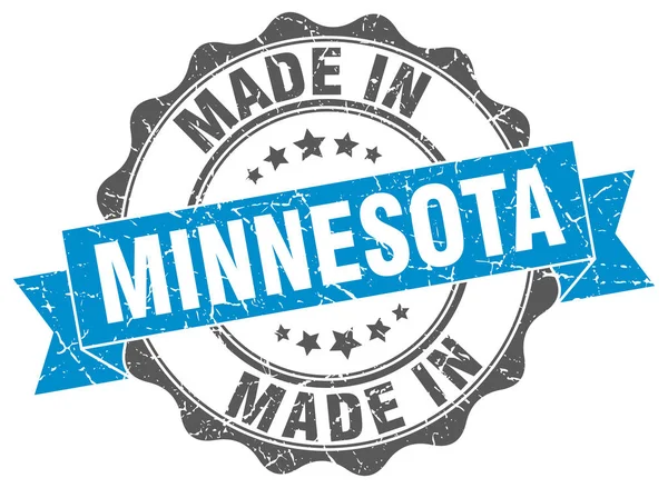Minnesota készült kerek pecsét — Stock Vector