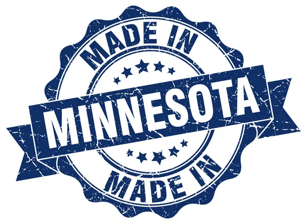 Made in Minnesota round seal — Stock Vector