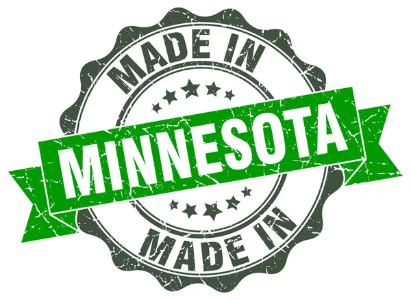 Made in Minnesota round seal — Stock Vector
