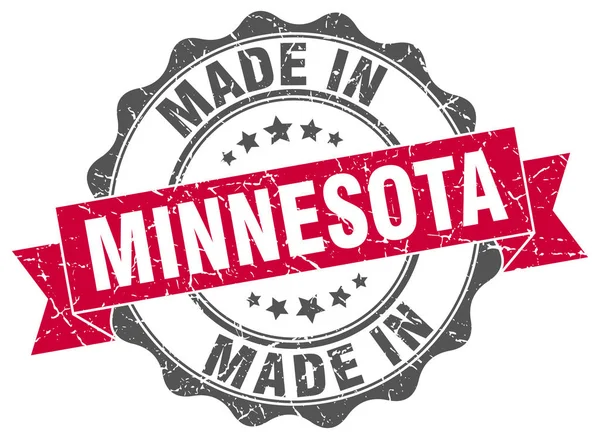 Made in Minnesota round seal — Stock Vector