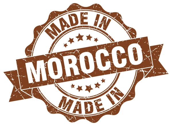 在摩洛哥取得圆密封 — 图库矢量图片