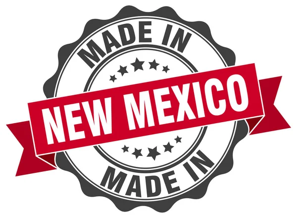 New Mexico'da yapılan mühür yuvarlak — Stok Vektör