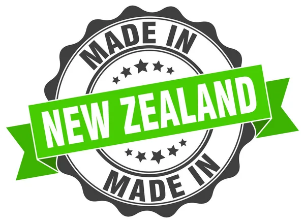 Made in New Zealand round seal — Stock Vector