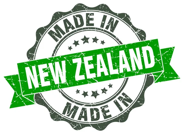 Made in New Zealand round seal — Stock Vector