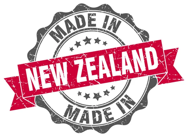 Made in New Zealand round seal — Stock Vector