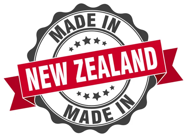 Made in New Zealand round seal — Stock Vector