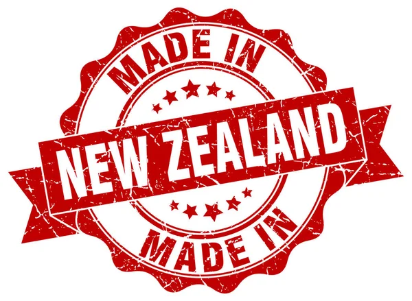 W Nowej Zelandii okrągłe uszczelnienie — Wektor stockowy