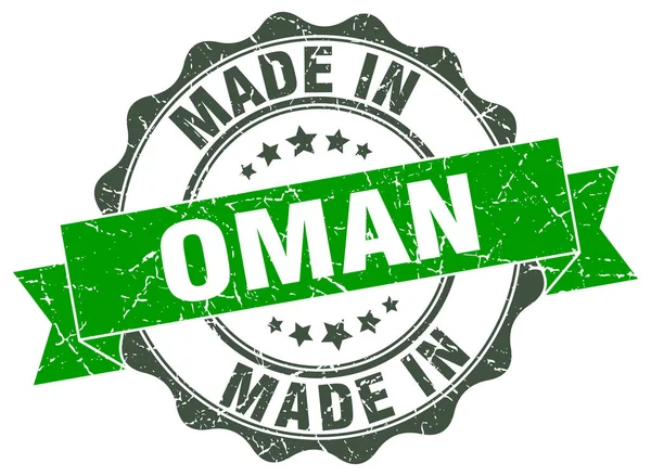 Made in Oman round seal — Stock Vector