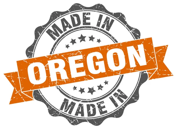 Made in Oregon round seal — Stock Vector