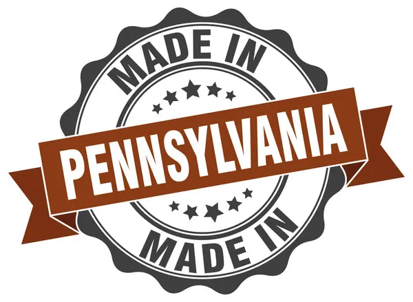 Круглая печать Пенсильвании — стоковый вектор