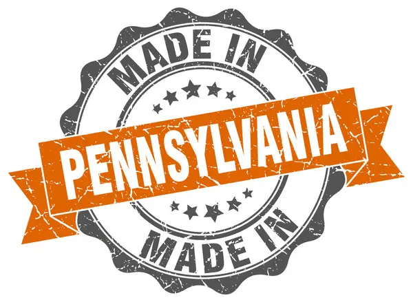 Круглая печать Пенсильвании — стоковый вектор