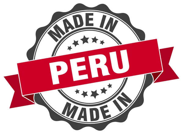 Lavet i Peru runde sæl – Stock-vektor