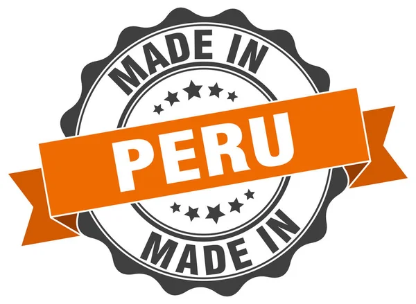 V Peru kulaté razítko — Stockový vektor