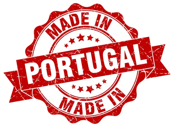 Made in Portugal round seal — Stock Vector